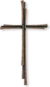 Grabkreuz mit Kristall, Bronze, 40–59 cm