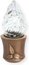 Grablampe auf Batterien, Bronze, Höhe 14–19 cm