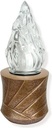 Grablampe auf Batterien, Bronze, Höhe 14–19 cm