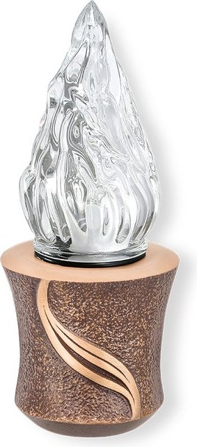 Grablampe auf Batterien, Bronze, Höhe 14–19 cm