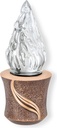 Grablampe auf Batterien, Bronze, Höhe 14–19 cm