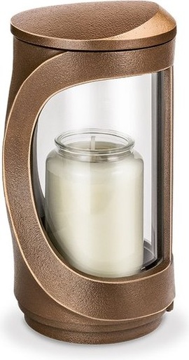 [ST-SK-LAT55] Grablicht aus Bronze, 19×10 cm oder 25×12 cm