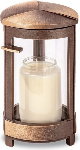 [ST-SK-LAT64] Bronze-Grablicht für Grabmal, 14,5–23 cm