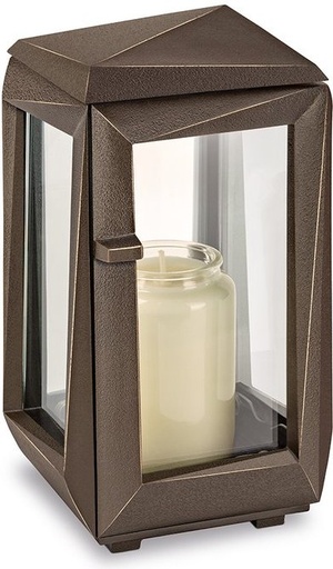 [ST-SK-LAT71] Bronze-Grablicht für Grabmal, 20×11,5 cm oder 24×12,5 cm