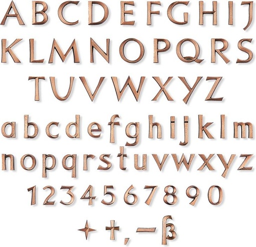 [ST-SK-SCHR001] Bronze-Buchstabe Revant für Grabmal