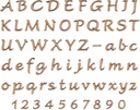 Bronze-Buchstabe Scriptura für Grabmal