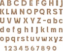 Bronze-Buchstabe Weimar für Grabmal