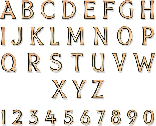 [ST-SK-SCHR008] Bronze-Buchstabe Schwere Block für Grabmal