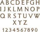 Bronze-Buchstabe Antiqua Parabel für Grabmal