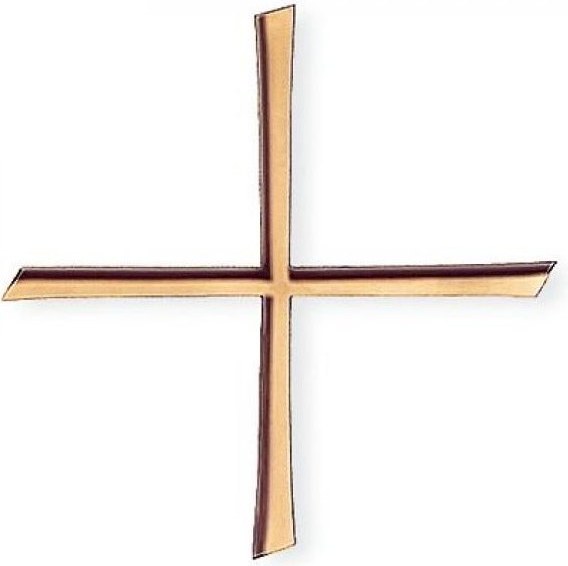 Gleicharmiges Kreuz Karund für Grabmal, 12–20 cm