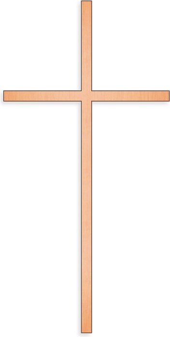Grabkreuz mit Inschrift Gericke, Bronze, 10–45 cm