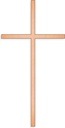 Grabkreuz mit Inschrift Gericke, Bronze, 10–45 cm