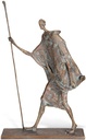 Bronze-Statue Pilger für Grabmal, 29×18 cm