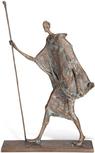 [ST-SK-SYM06] Bronze-Statue Pútnik für Grabmal, 29×18 cm