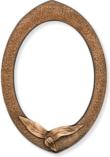 [ST-SK-SYM25] Bronze-Fotorahmen für Grabmal, 12,5×9,5 cm bis 18×14 cm