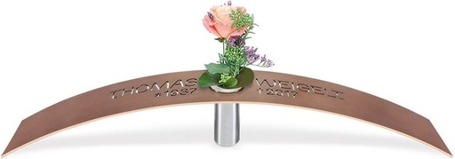 [ST-SK-SYM33] Bronze-Brücke mit Grabvase, 13×86×12 cm