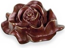 Bronze-rosa Blume für Grabmal, 6×9 cm