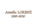 Inschriftplatte Lorenz aus Bronze und Aluminium