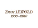 Inschriftplatte Leipold, Bronze und Aluminium