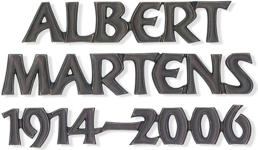 [ST-SK-SZ035] Rustikal Inschriftplatte für Grabmal aus Bronze und Aluminium