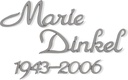 Bronze-Inschrift Dinkel für Grabmal