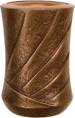 Wandvase für Grabmal, Bronze, Höhe 11 oder 20 cm