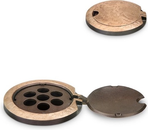 [ST-SK-VASR01] Bronze-Blumenvase-Ring für Grabmal, Ø 12 cm