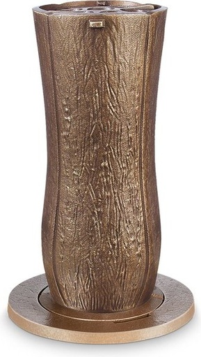 [ST-SK-VERS03] Bronze-eingelassene Grabvase, Höhe 24 cm