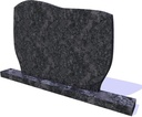 Große Inschriftplatte Steel Grey