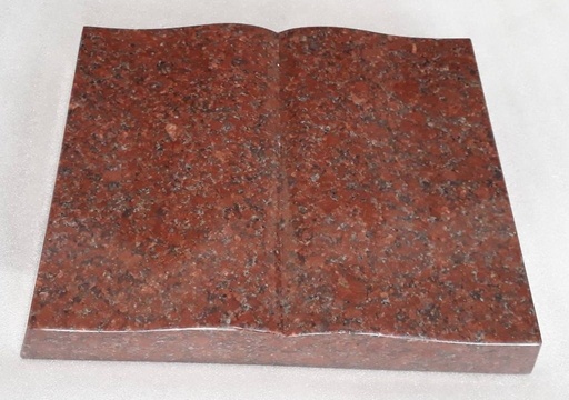 [MG-MBP01-40X30-G14] Granit-Grabmal Kniha 40×30 cm Imperial Red