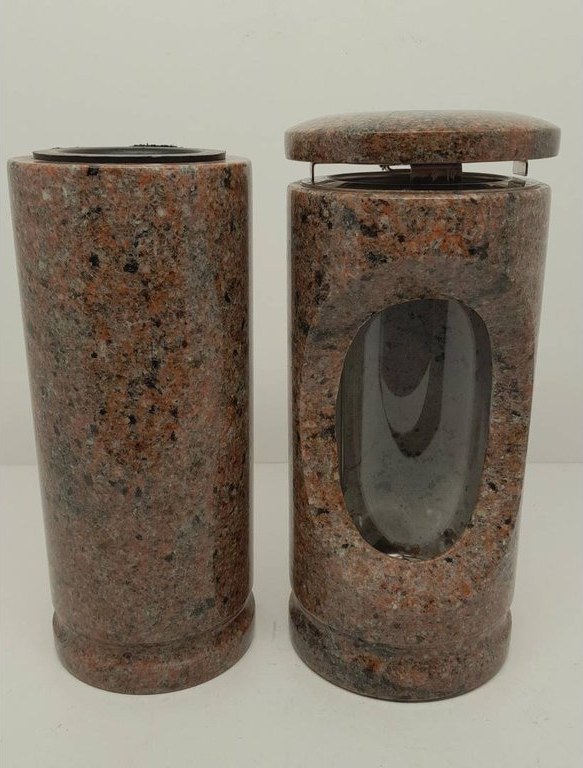 Friedhofs- Set AV201 Lichter Aruba – Vase und Leuchte