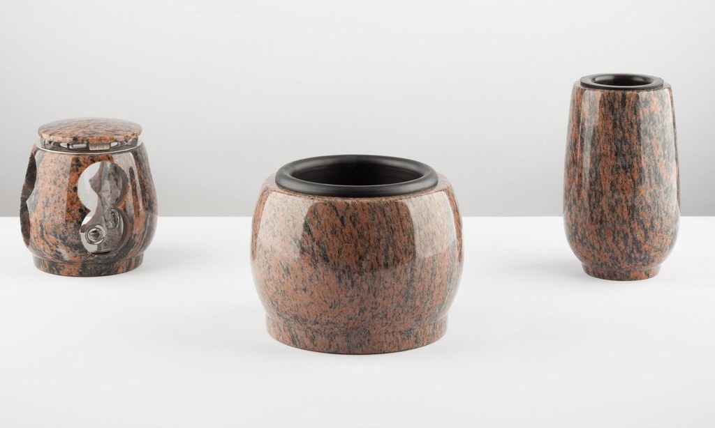 Friedhofs- Set Nr. 8 – Vase, Grablaterne, Schale