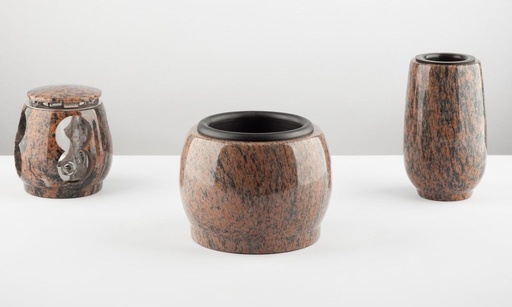 [MG-V42-M15-L19] Friedhofs- Set Nr. 8 – Vase, Grablaterne, Schale