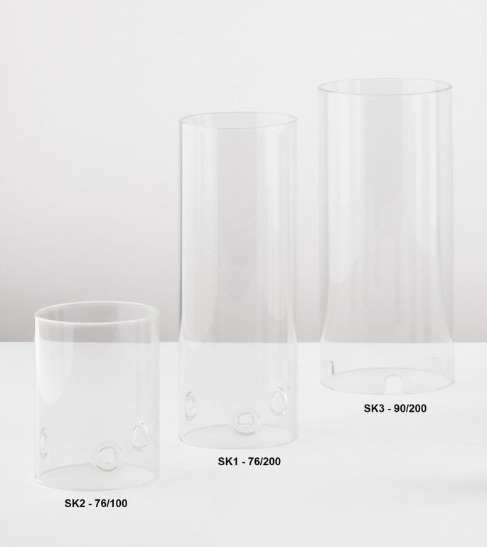 Glaszylinder für Laterne klein SK2