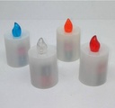 Friedhofs- LED-Kerze mit blauem Flamme