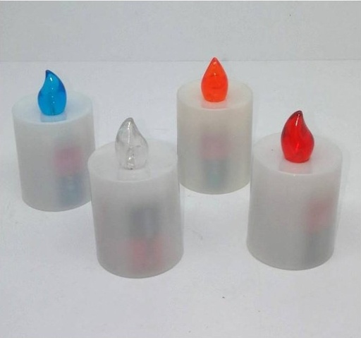 [MG-LED] Friedhofs- LED-Kerze mit blauem Flamme