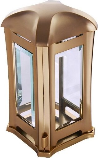 [A259/BRO] Laterne Facettenglas (Bronze)