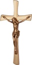 Flaches, geformtes Kreuz mit Jesus, 25