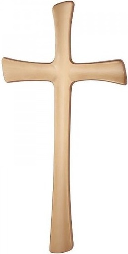 [A1345/BRU] Geformtes, flaches Kreuz 40 (Bronze)