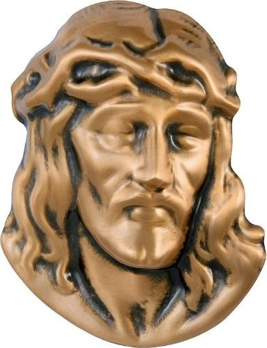 Jesuskopf 13x10 Bronze