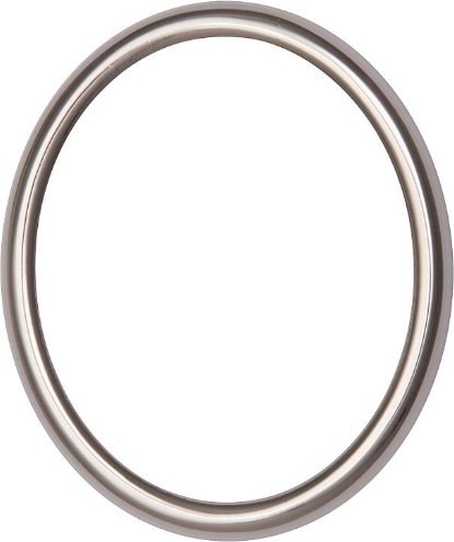 [A3964/11X] Rahmen oval, poliertes Edelstahl (11x15 cm)