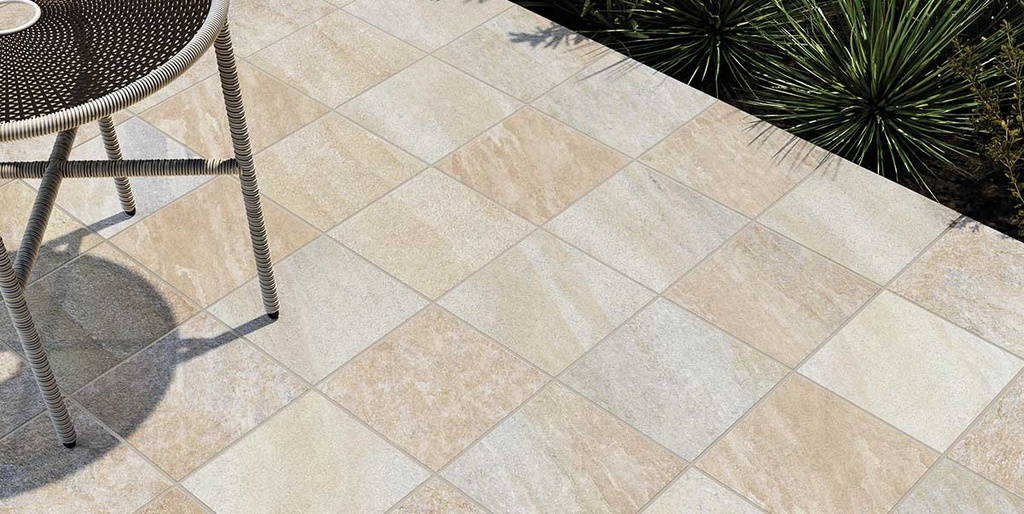 Außenplatten Midlake Quartz Beige 2 cm