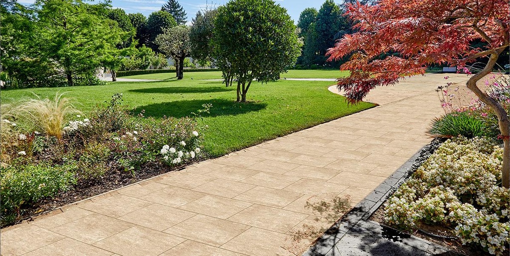 Außenplatten Pietra Di Vals Beige 2 cm