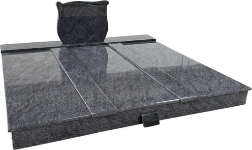 [4012] Dreifachgrab Granit Vizag Blue