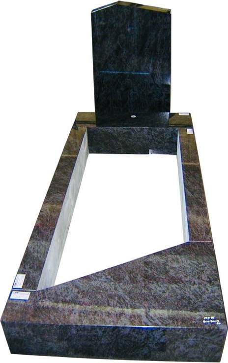 Einzelgrab Granit Vizag Blue