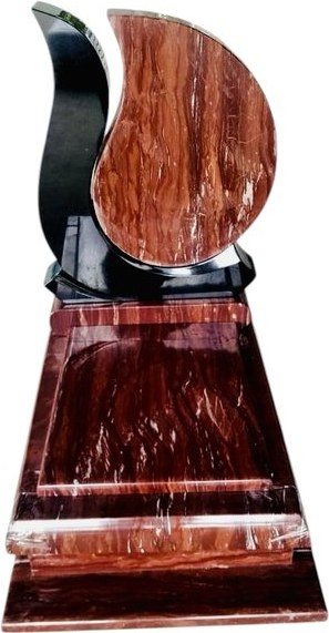 Urnengrabstein roter Kalkstein - Nero Assoluto